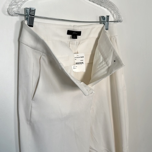 NWT J. Crew Slim Ankle Dress Pant in Ivory - Picture 3 of 5